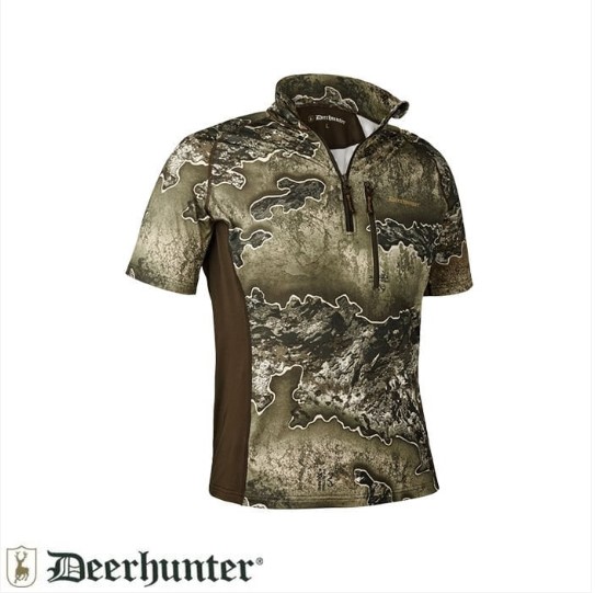 DEERHUNTER Yaka Fermarlı K.Kollu Realtree Tişört M