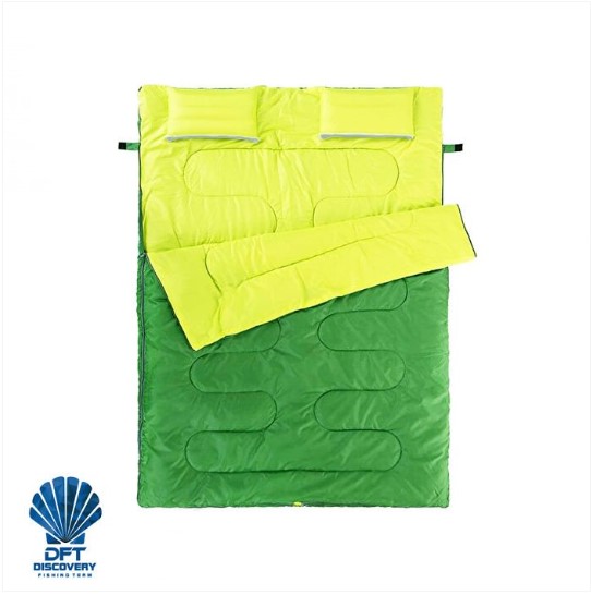 DFT Çift Kişilik(190+30)x145cm Yeşil -5°Uyku Tulum